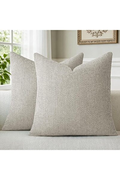 a moment Light Green Chenille Cushion Cover Throw Pillow Covers 45 x 45 CM Pa...