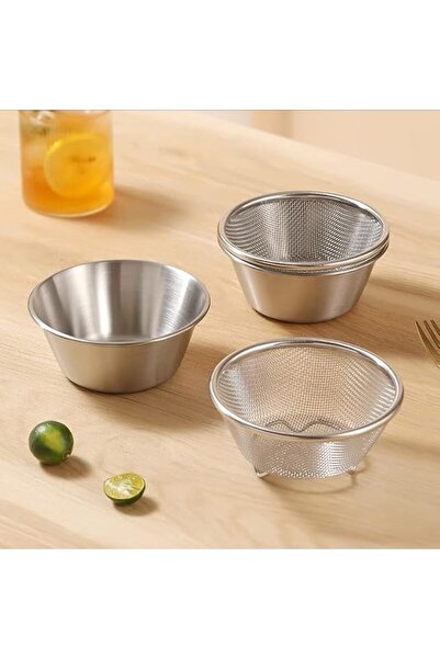 ALMEKAQUZ Berry Baskets, Mini Strainer with Bowl, Stainless Steel Can Colande...