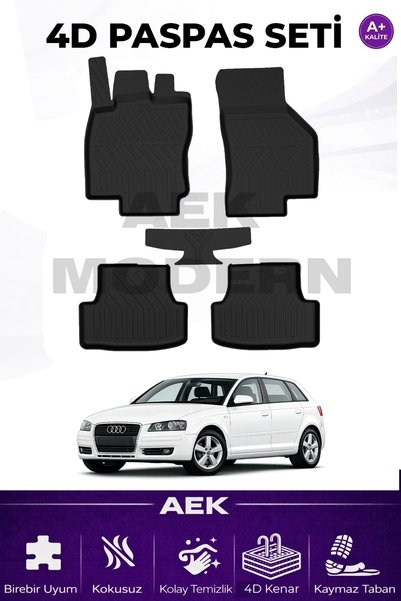 AEK Modern Audi A3(8P) 4D Paspas Seti 2004-2012 A++ Kalite (5 Parça)