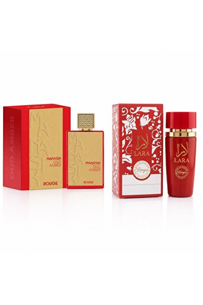 MANASIK Set 2 Parfumuri Arabesti Orientale 2x100 ml – Oud Amber Rouge & Lara ...