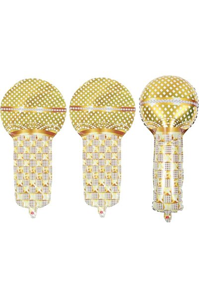 Tazweeq Inflatable Microphone Balloons, Blow up Microphones Toys, Rock Star F...