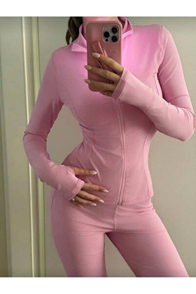 SEFUR 2-Piece Sports Tracksuit Set Bottom and Top Flexible Lycra Slim Fit