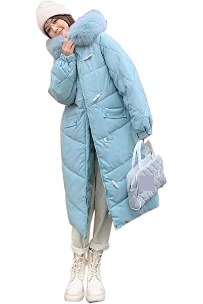 GENERAL Womens puffer jacket Women Winter Jacket Fur Collar Long Hooded Femal...