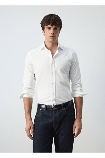 MANGO Man %100 pamuklu slim fit gömlek