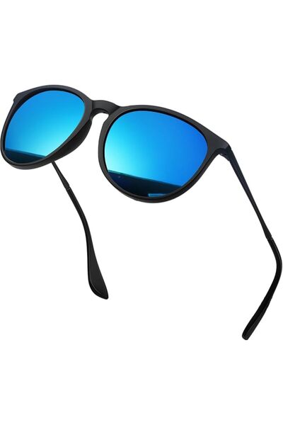 Rimerakea Polarized Sunglasses for Mens and Womens UV Protection Round Classi...