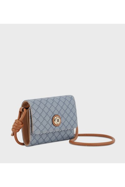 Nine West Monogram Print Blue Women Wallet
