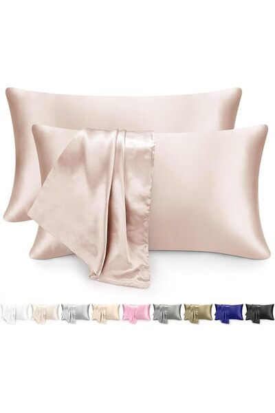 Zoye Satin Pillowcase for Hair and Skin - Similar to Silk Pillowcase, 2 Pack ...