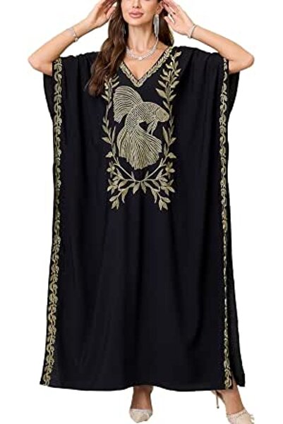 YouKD Women's Boho Long Kaftan Dress Maxi Cardigan One Size Loungewear Bikini...