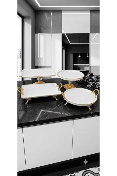 Buldem 4 Piece Original Porcelain Presentation Set |   Stylish Serving and Ca...