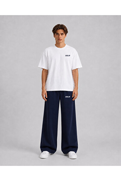 BACKLAİN Mod Style Unisex Oversize 2-Piece Set T-Shirt Pants 100% Cotton Comf...