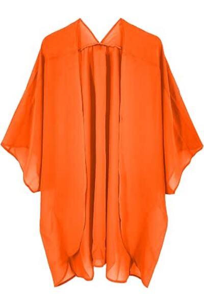 Chiffon Underwear كيمونو شيفون للنساء - غطاء للمايوه - كارديغان صيفي للشاطئ