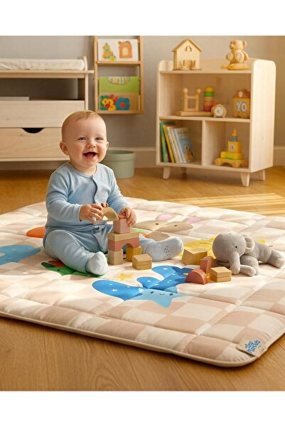 tinyruby Baby Play Mat, Foldable Play Mats for Floor, 50x50 Inches Crawling M...