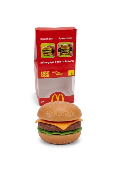 Generic Brand Mcdonalds Hamburger Toy Stress Relief Anxiety Squishy Toy