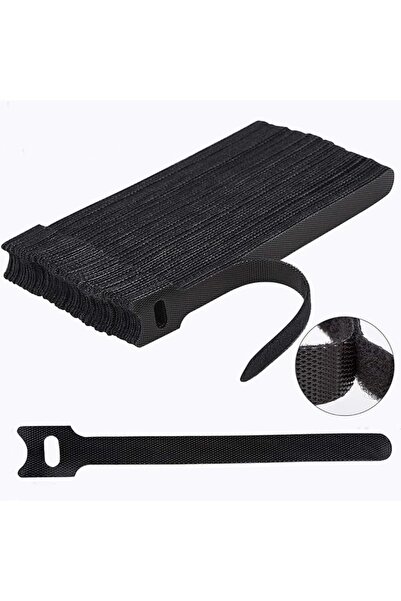 HASTHIP ® 50PC Reusable cable organisers, Adjustable velcro tapes with self a...