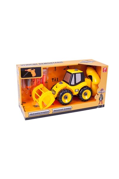 D-Toys Αποσυναρμολογούμενο Όχημα Τρακτέρ με Ηλεκτρικό Κατσαβίδι