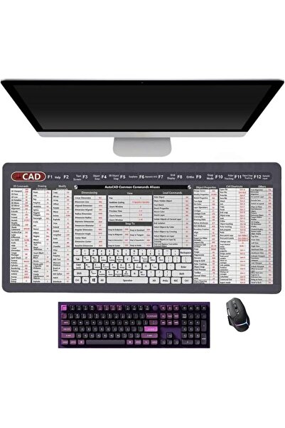 GENERAL لوحة ماوس كبيرة لاختصارات إكسل - لوحة ماوس ممتدة لاختصارات إكسل مقاس ...