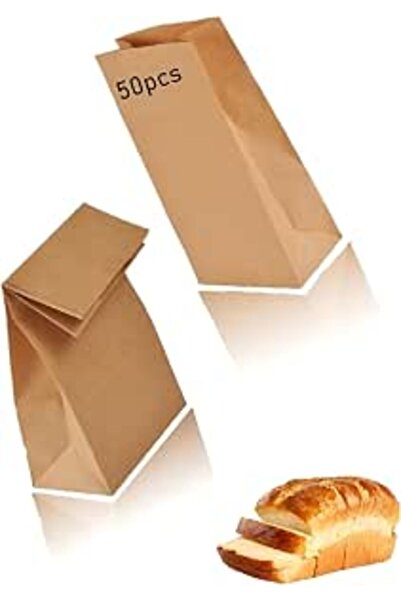 Generic Brown Kraft Paper Bags - Reusable Lunch, Snack Wedding, Bread, Party ...