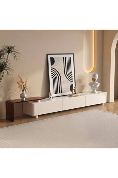 Baytonia Modern Tv Stand - White