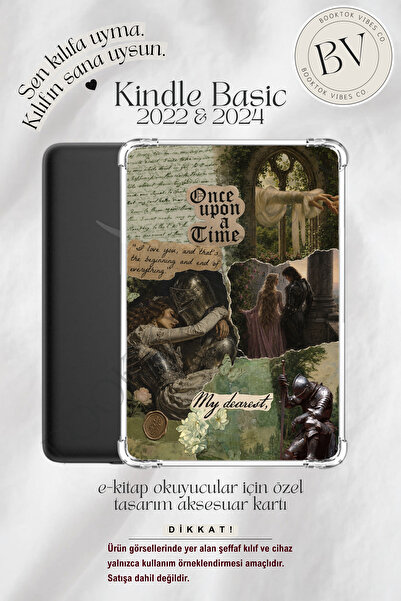 BookTok Vibes Co. Romantasy Once Upon A Time Temalı Insert - Kindle ve Kobo E...