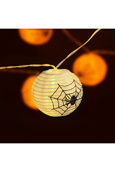 Alista Home Halloween light string, 1.65m with 10 warm white LEDs, spider web...