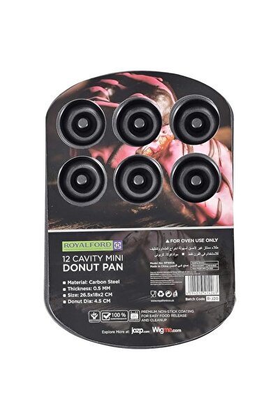 Generic RF9904 Doughnut Pans For Baking With 12 Slots - REUsable Bagel Mold T...