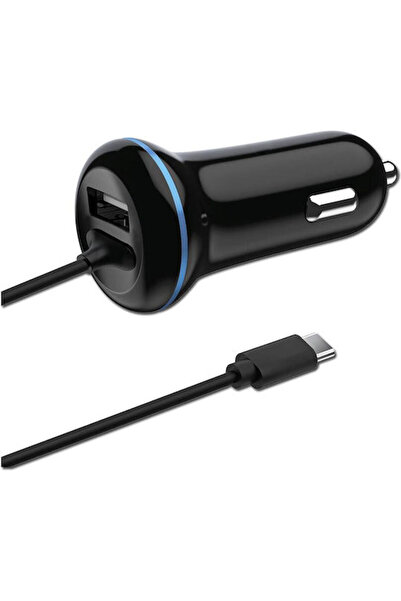 2go Φορτιστής αυτοκινήτου με μία θύρα: 1xUSB με καλώδιο Type-C, Μαύρο, Κωδικό...