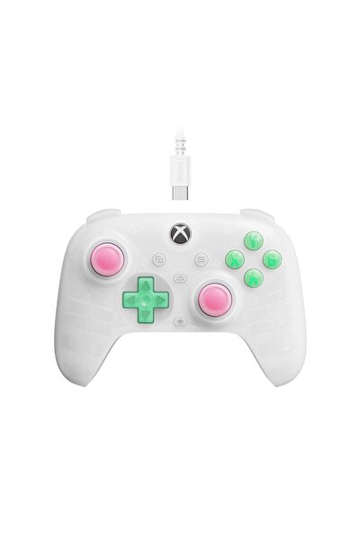 8Bitdo Ultimate Mini Wired Controller for with RGB Lighting Fire Ring, Hall Effect Joysticks and Tri