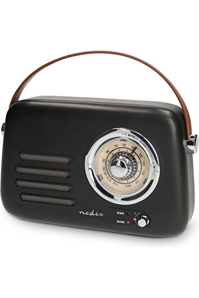 Nedis RDFM2600BK Ρετρό Επιτραπέζιο Ραδιόφωνο Επαναφορτιζόμενο με Bluetooth κα...