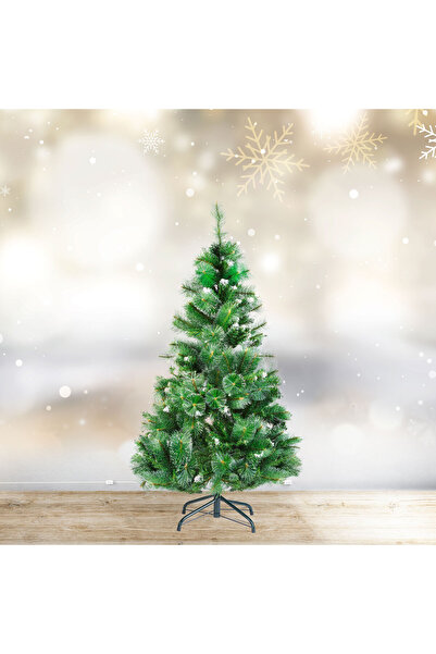 Alista Home Brad artificial de Crăciun 150 cm, PVC, verde, înzăpezit, ramuri ...
