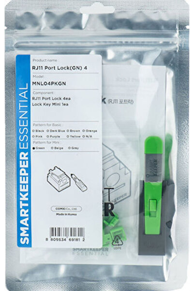Smart Keeper Smartkeeper Smartkeeper Mnl04pkgn USB Hub 4 Θύρες RJ11 Μπλοκαδόρ...