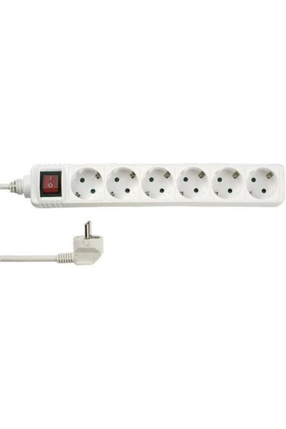 Rev Πολύπριζο 6 θέσεων με USB-A, διακόπτη και καλώδιο 1.4μ. Κωδικός: 0512360555