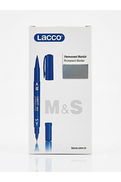 Lacco Çift taraflı S/M CD kalemi permanent marker (1 adet fiyat)