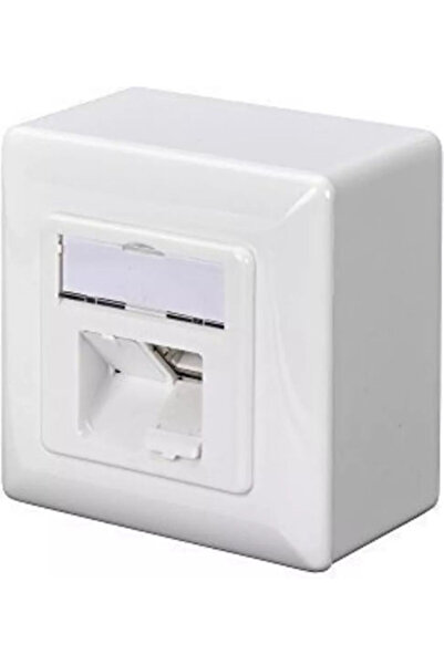 Digitus Μονή Εξωτερική Πρίζα Δικτύου Τύπου RJ45 Cat6 σε Λευκό Χρώμα