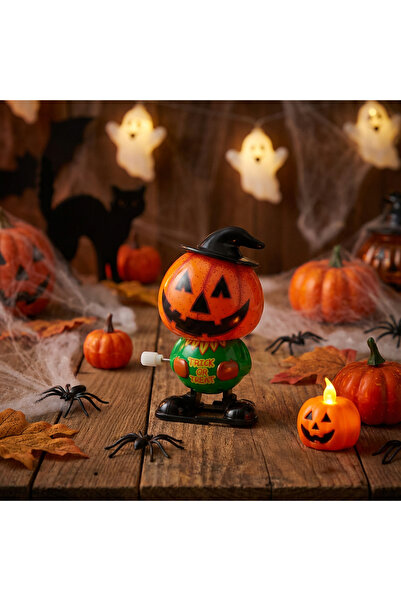 Alista Home Halloween Pumpkin, 7x5x4 cm, fun toy, no batteries, orange, plastic