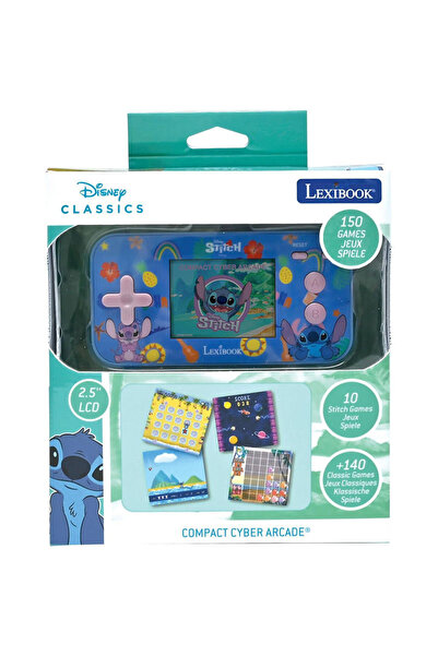 LEXIBOOK Cyber Arcade Stitch Disney - Φορητή Κονσόλα 150 Παιχνίδια, Οθόνη 2.5...