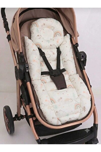 Wenaris 100% Cotton Orthopedic Baby Stroller Cushion with Lumbar Support, Siz...