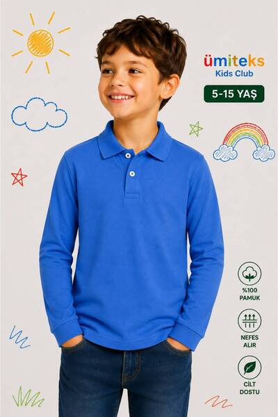 ümitteks iş ve okul kıyafetleri Unisex dečija polo majica s ovratnikom 5-15 g...