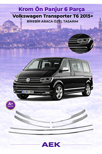 AEK Modern Vw T6 Transporter Ön Panjur 2015-2019 Paslanmaz Çelik