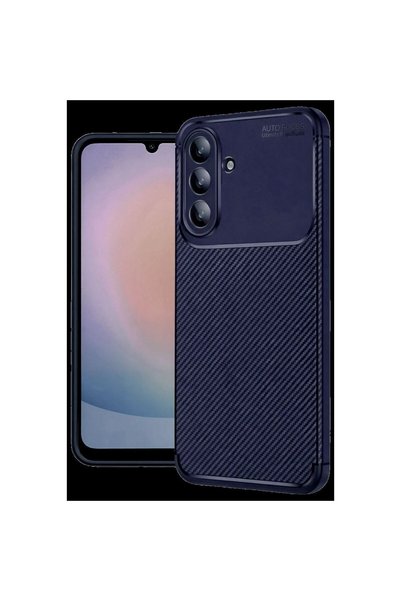 atastore2017 Newface Samsung Galaxy S26 Fe Auto Focus Carbon Cover - Navy Blue