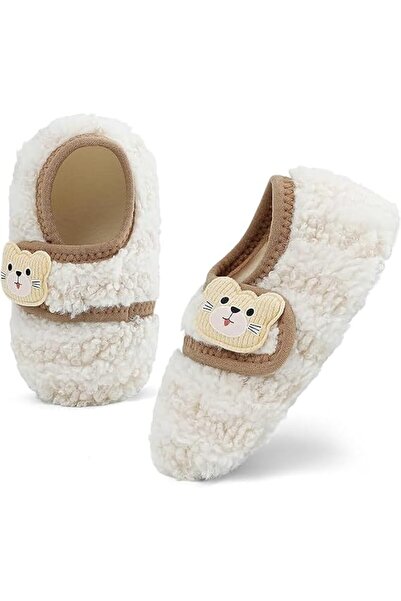 KASTWAVE Baby Boys Girls Winter Slippers, Soft Anti-Slip Sole, Cosy Fleece Up...