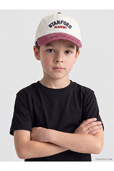 LC Waikiki Trendlucky with Difference Stanford Embroidered Boy's Cap Hat