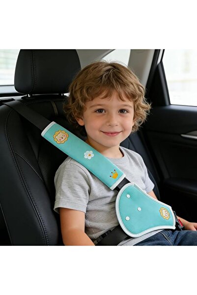 HQSLsund Kids Seat Belt Cover, 2-in-1 Shoulder & Belly Pad with Triangle Prot...