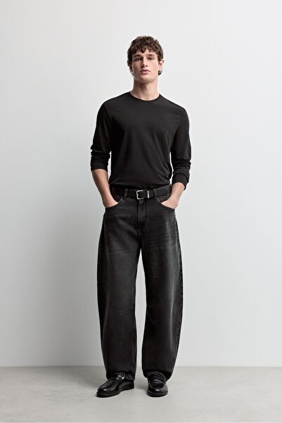 LEFTIES Kemerli barrel jean