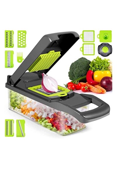 Arabest Multi-Purpose Food Chopper,10-in-1 Vegetable Slicer,Grater,Stainless ...