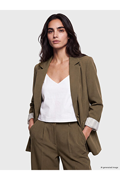 LC Waikiki Quality Pieces from Çelebi Store Crepe Women's Blazer Jacket