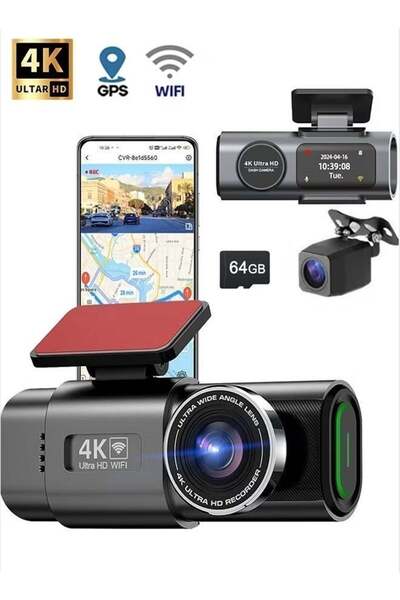 Arabest Dash Camera,Front 4K Rear 1080P,Car Camera,Super Night Vision,GPS Mod...