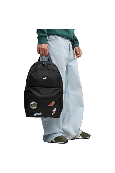 Puma Backpack Phase Patch Backpack 22L, Black, Unisex
