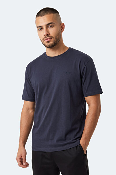 Slazenger تي شيرت KODEX للرجال مقاس كبير باللون الأزرق الداكن