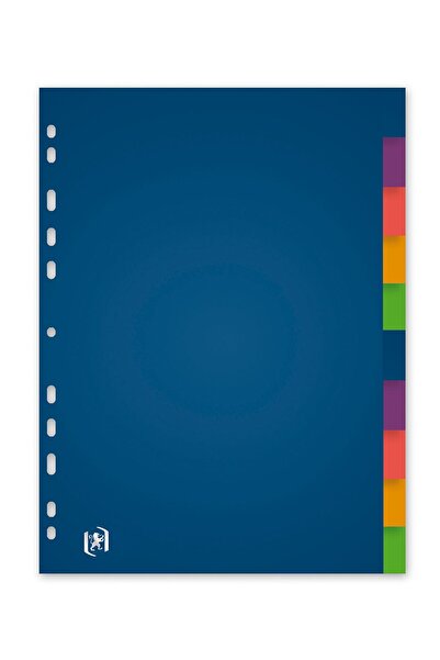 Oxford Plastic Color Separators, A4, 120 Microns, 10 Colors/Set,