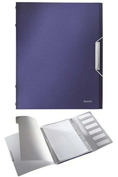 Leitz Style Folder, Plastic Pp, With 6 Dividers - Blue-Purple